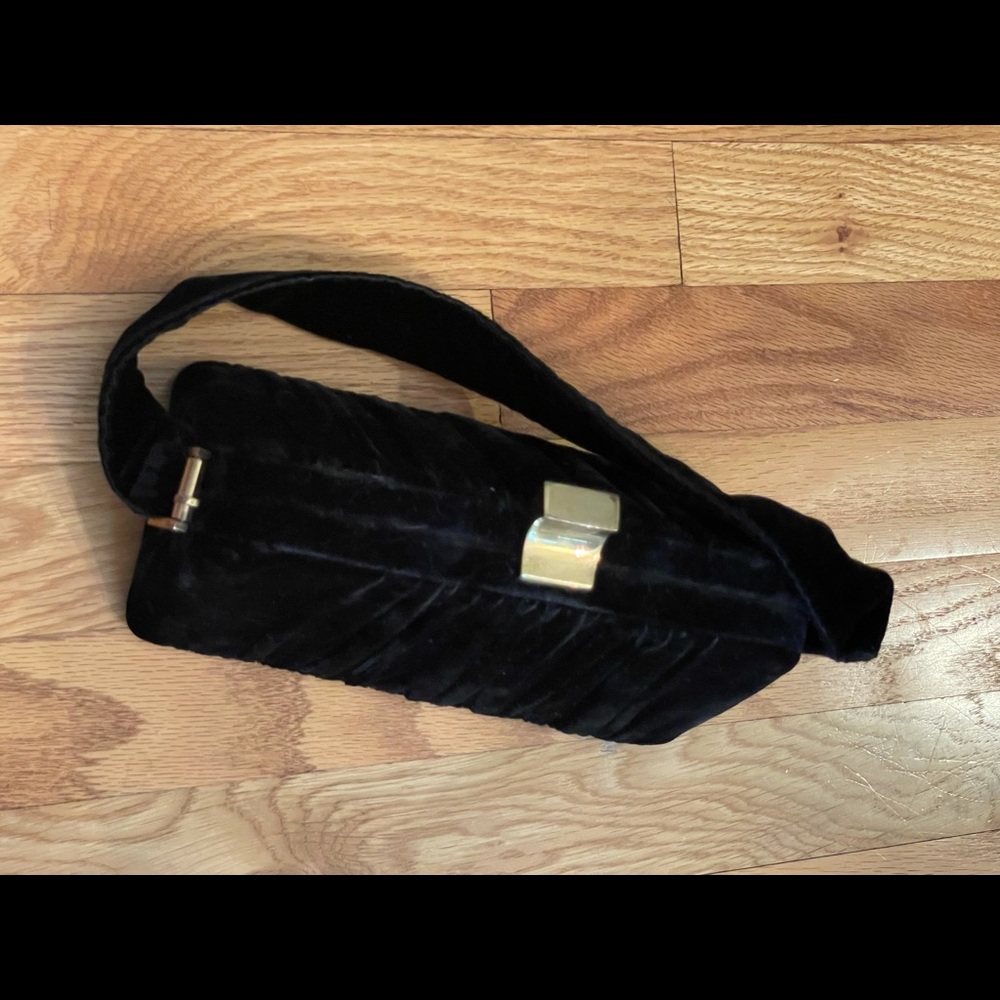 Y2K Velvet Purse Gold Clasp